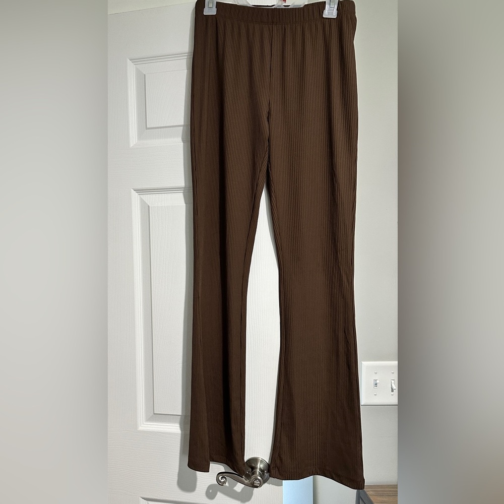 Brown slinky pants